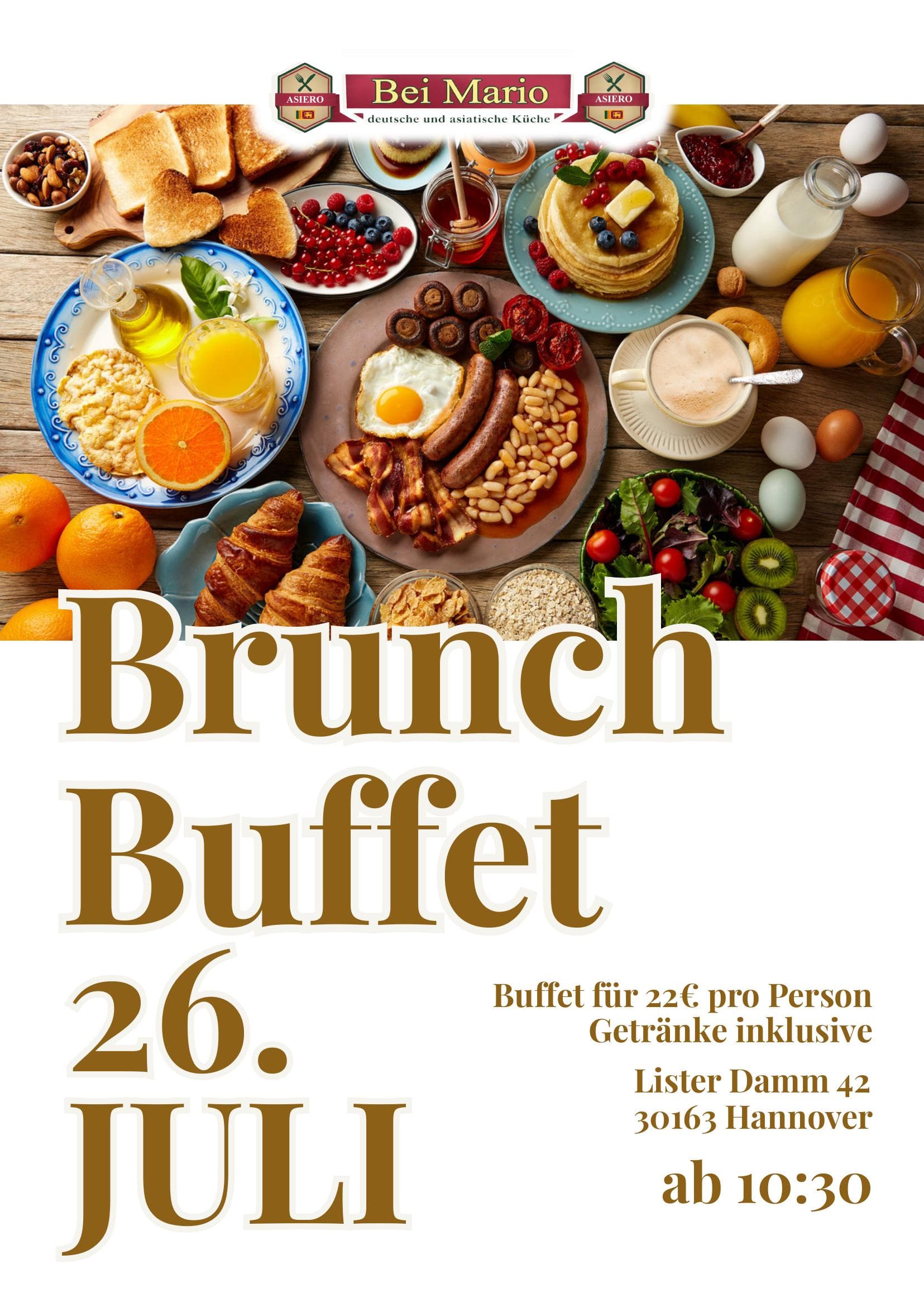 Plakat Brunch-Buffet
