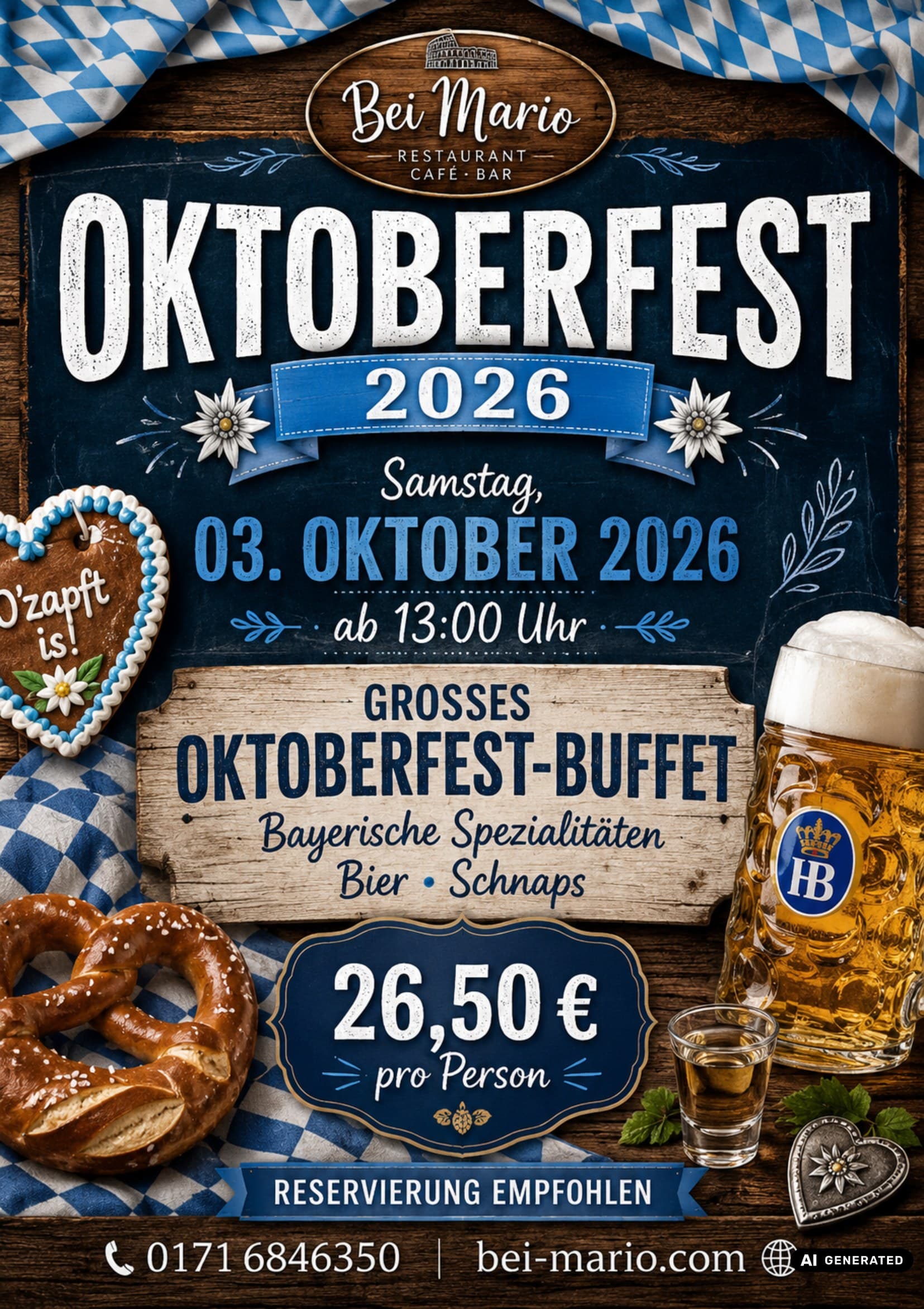 Plakat Oktoberfest 2026